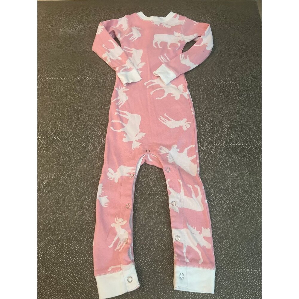 Flap Jack “Don't Moose With Me” Aspen, CO Pajamas Wi The Snaps 18M EUC